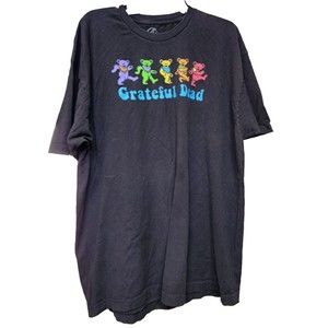 Grateful Dead Black T-Shirt Dancing Bears Size 3XL Rock band Retro